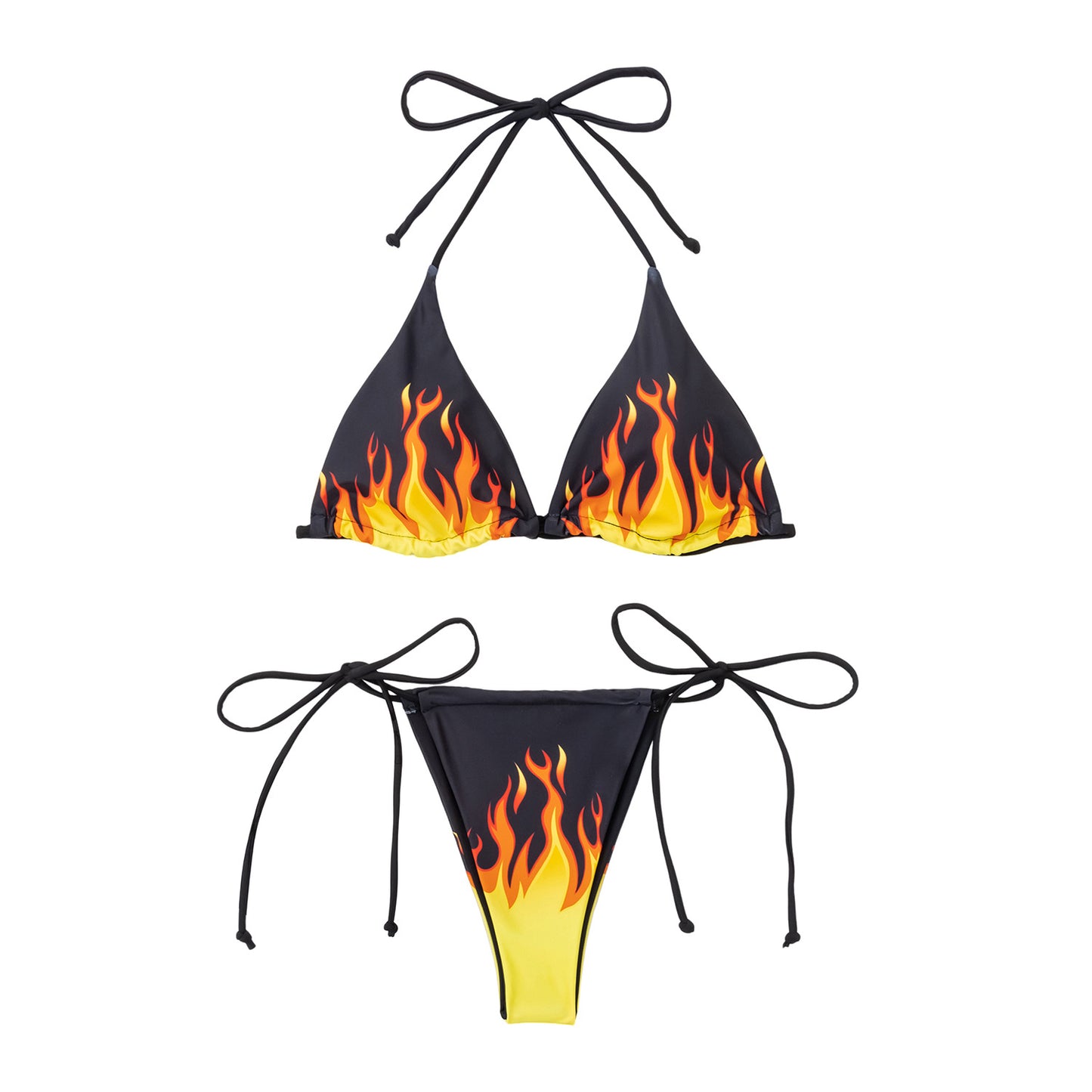Bikini Women's Seperated Swimwear Digital Customized Printing